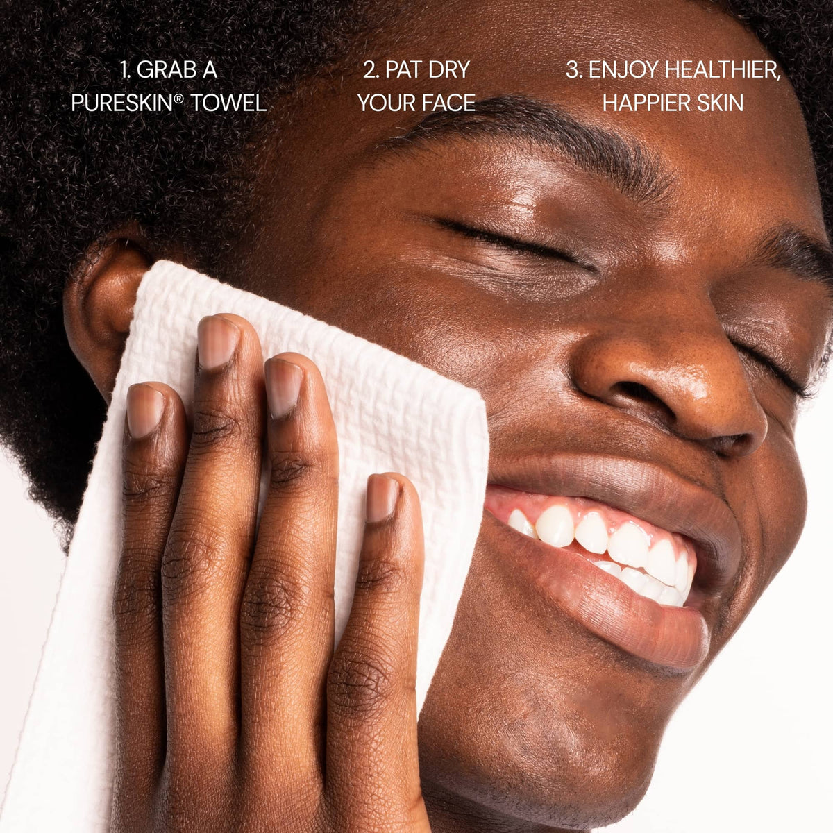 pureskin® daily clean facial towels