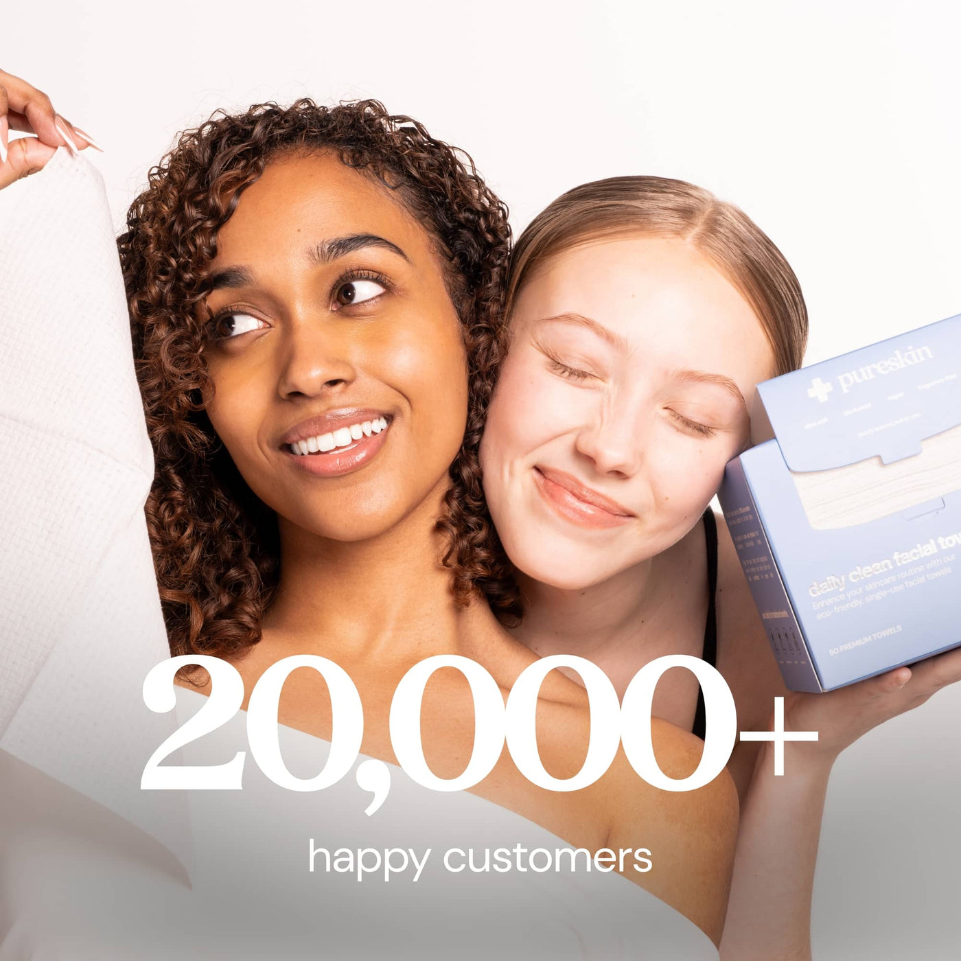 pureskin® daily clean facial towels