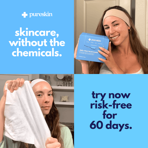 pureskin™ daily clean facial towels