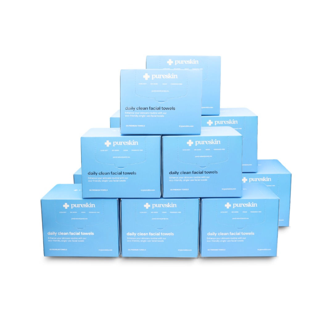 pureskin® daily clean face towels