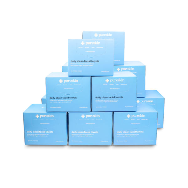 pureskin® daily clean face towels
