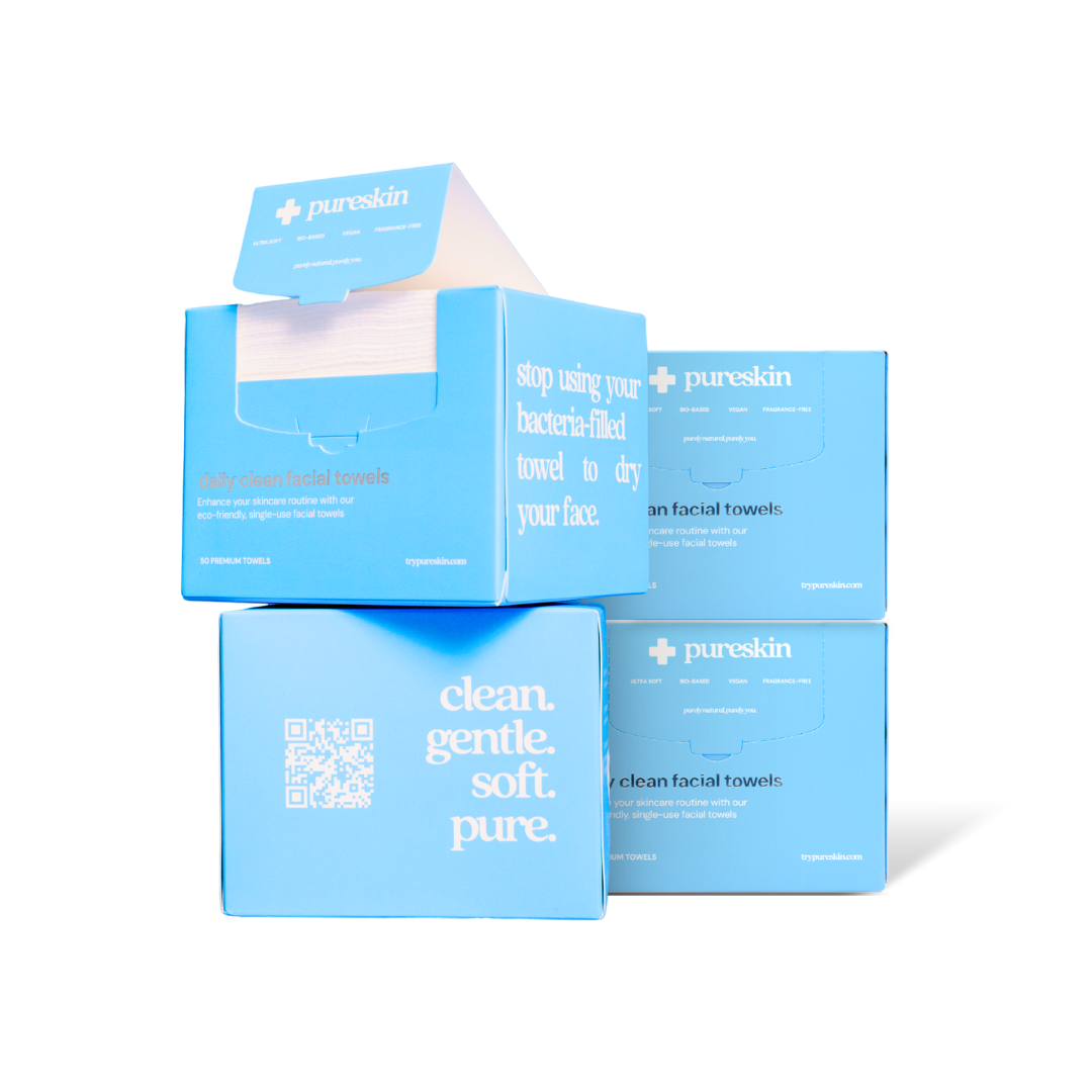 pureskin® daily clean face towels