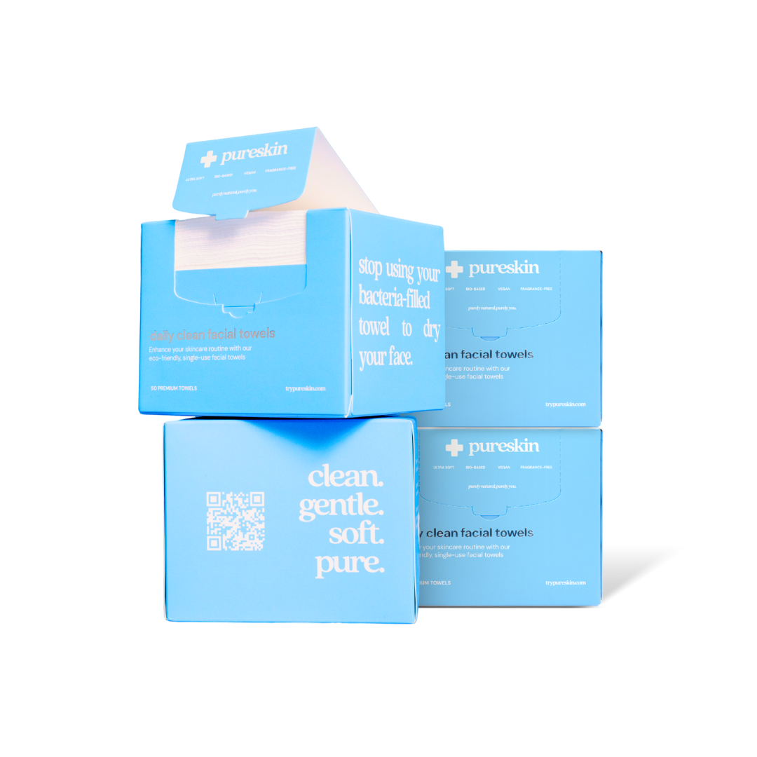 pureskin® daily clean facial towels
