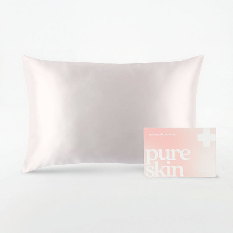 pureskin® anti-acne silk pillowcase (sweet ivory)