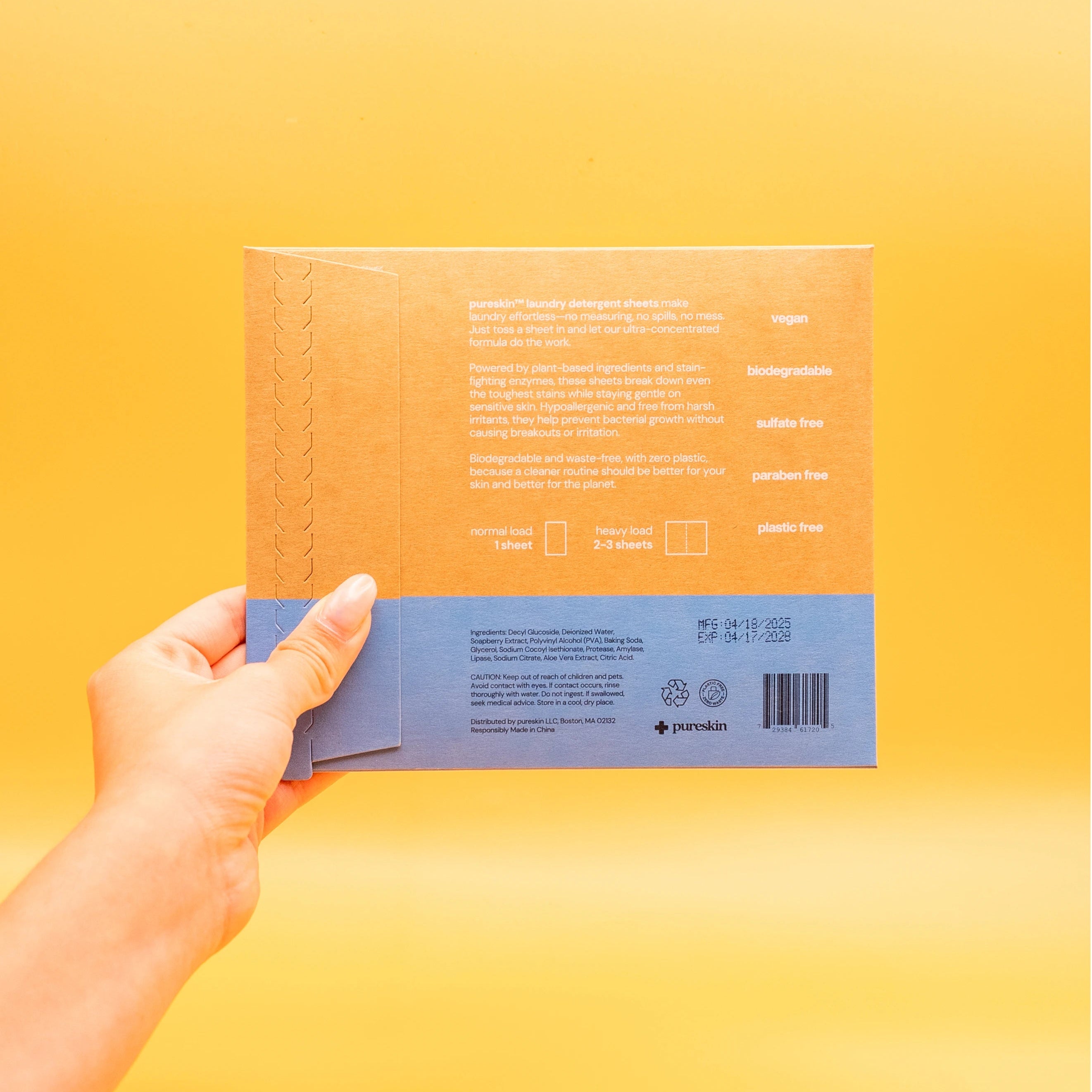 pureskin® laundry detergent sheets